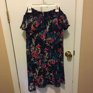 Off the shoulder floral dress